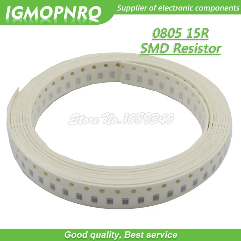 

300pcs 0805 SMD Resistor 15 ohm Chip Resistor 1/8W 15R ohms 0805-15R