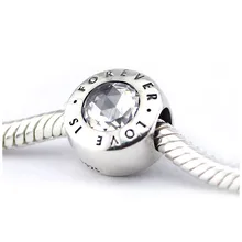 Аутентичные Подвески из стерлингового серебра 925 пробы Love Is Forever очаровательные бусины для изготовления ювелирных изделий Подходит Pandora материалы для изготовления браслета