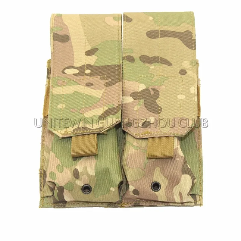 Тактическая Сумка MOLLE PALS Double Stack Rifle Magazine Mag Top Flap черный цвет