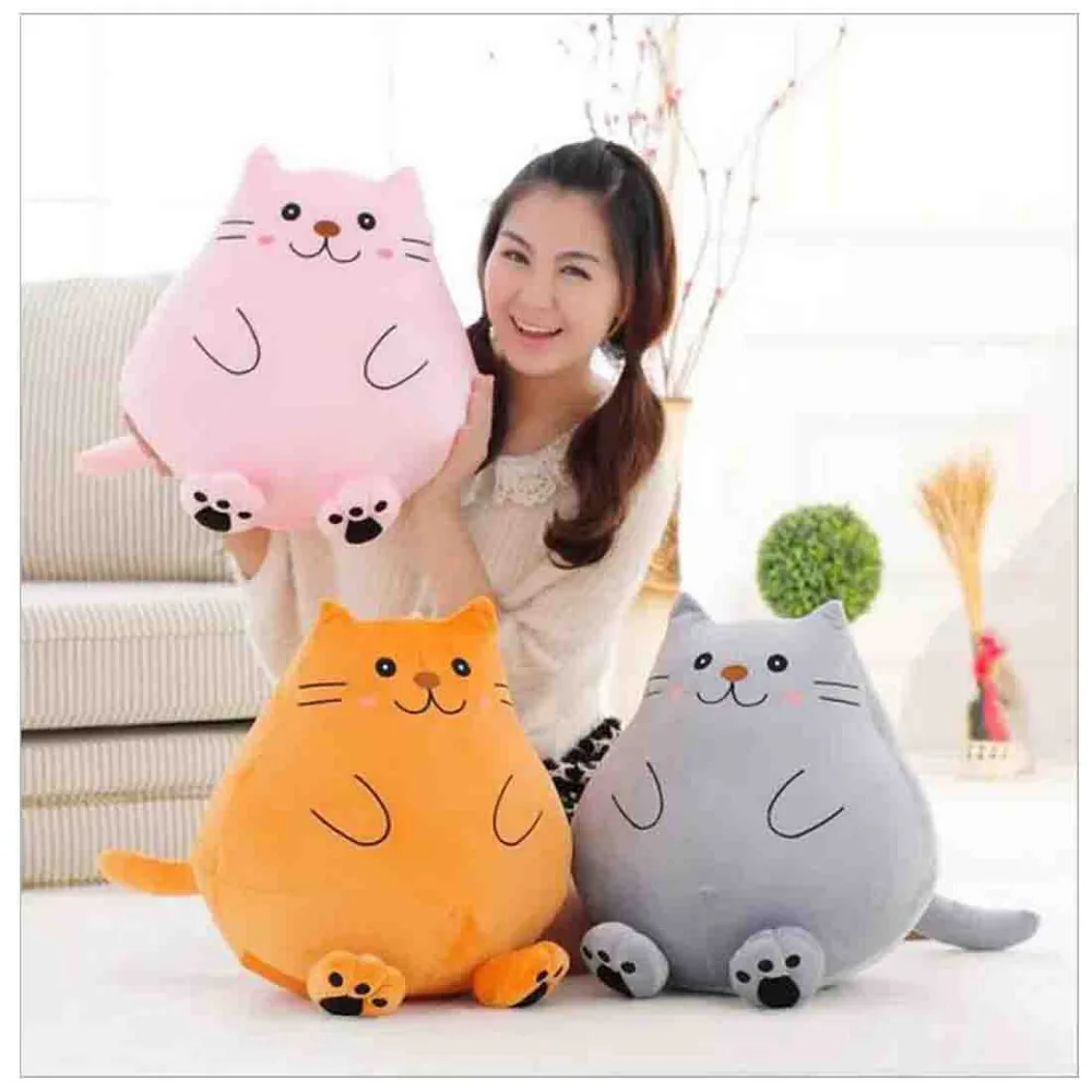

lovely fat cat doll Cookie cat plush toy Cartoon long tail Birthday& Valentine's day gift 45cm
