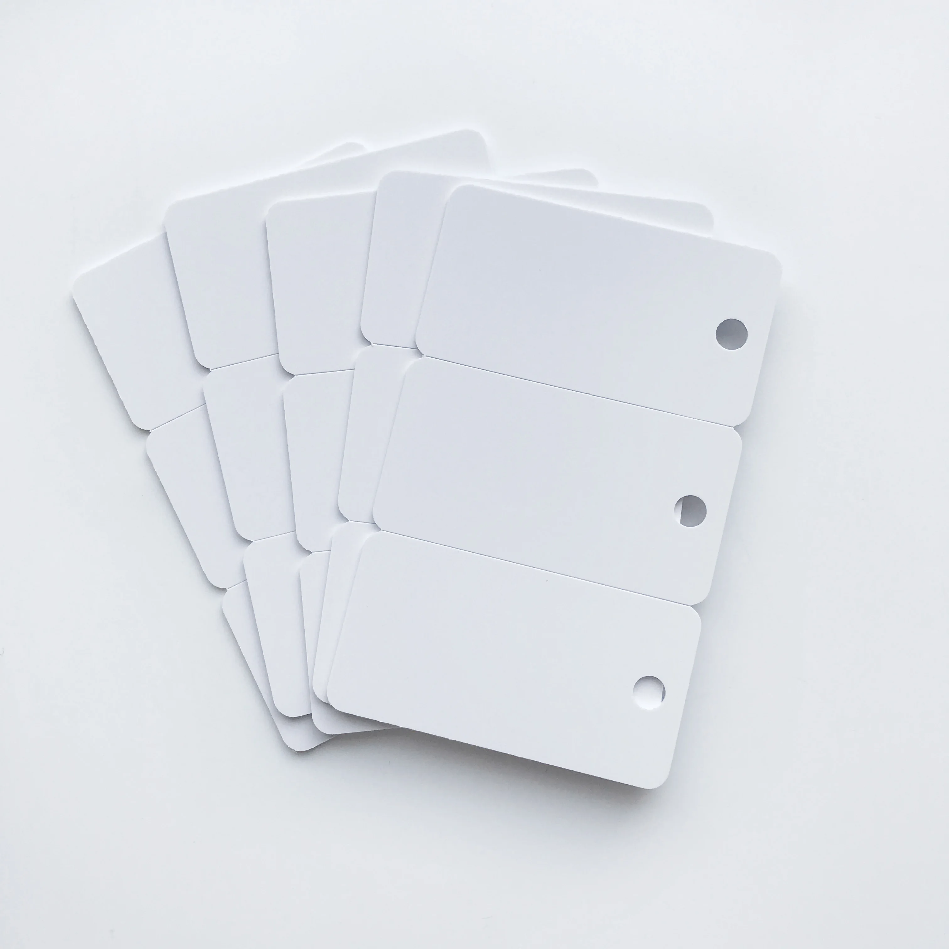 

Blank Inkjet Printable 3UP PVC Card white color card printed by Epson or Canon inkjet printers