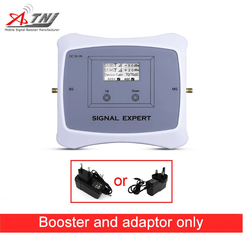 

Special offer! DUAL BAND 2G 3G 900/2100mhz mobile signal booster cell phone repeater cellular amplifier Only device+Adapter