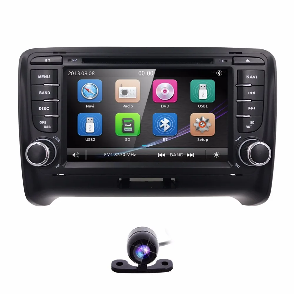 Clearance Car Multimedia For Audi TT MK2 2006 2007 2008 2009 2010 2011 2012 2013 2014 7" Navigation Stereo GPS Car DVD Player Radio 1080P 2