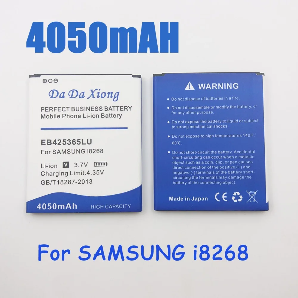 EB425365LU Cell Phone 4050mAh Battery for Samsung GT i8262D i8268 ...