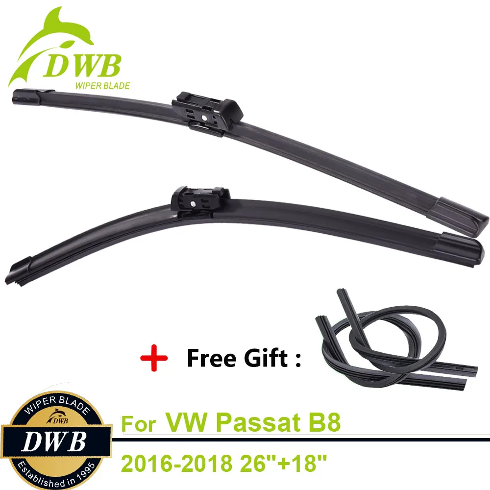 2PCS ECO Wiper Blades for Volkswagen Passat B8 2016-2018 26\ 2PCS ECO Wiper Blades for Volkswagen Passat B8 2016-2018 26\