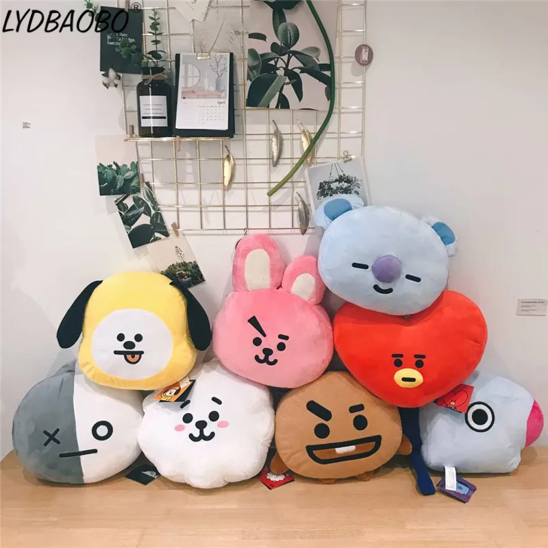 

30*40cm Bangtan Boys BTS bt21 Kawaii Pillow Plush Toy cushion TATA VAN COOKY CHIMMY SHOOKY KOYA RJ MANG Gift For Children