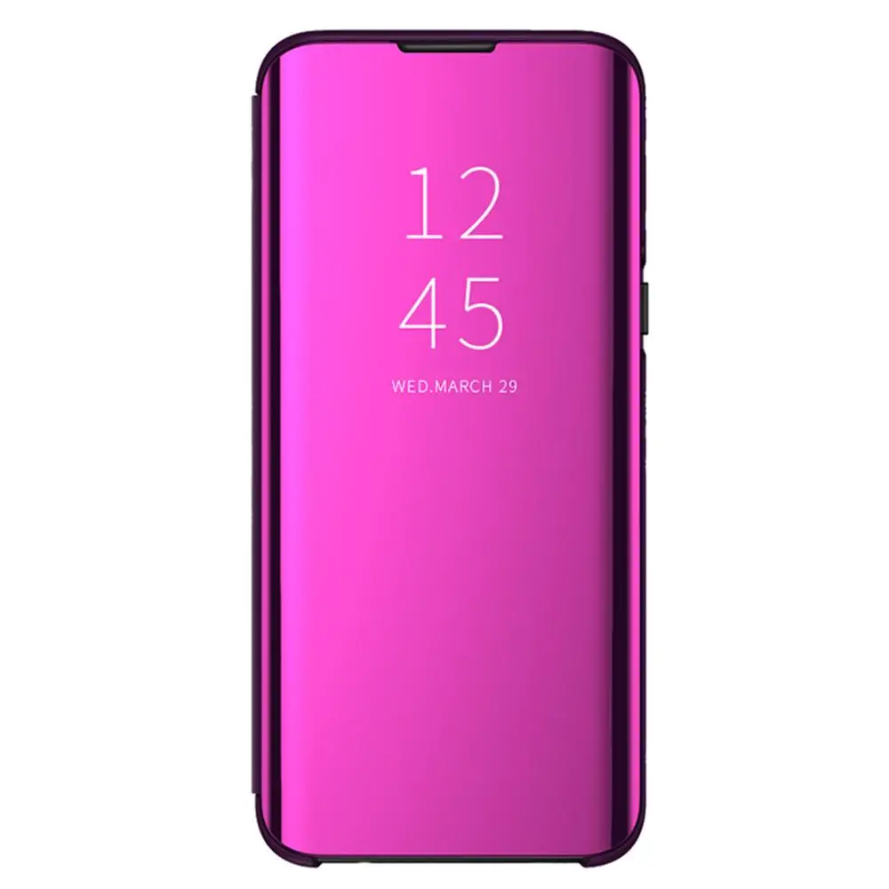 Защитный чехол 360 для samsung S10Plus, чехол для samsung Galaxy, зеркальный флип-чехол для samsung S10 Mais Caso S10E - Цвет: Red