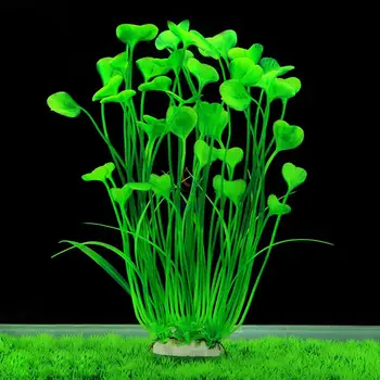

Heart Shape Water Grass Artificial Aquarium Decoration Plants for Fish Tank Aquatic Ornament Landscape