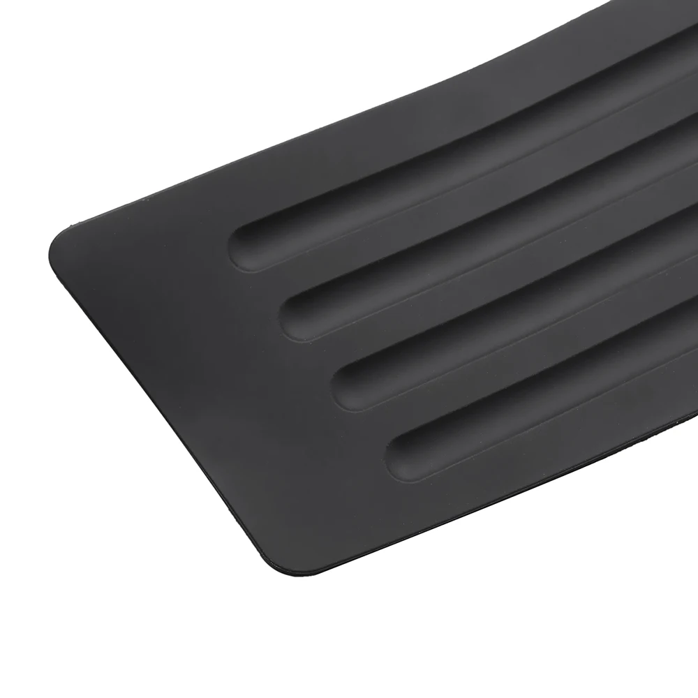 Универсальная, автомобильная, заднего вида загрузки бампер-порог протектор черная тарелка с резиновым покрытием оградительная защита Pad 104x8,5x0,3 см для Audi/VW/внедорожник