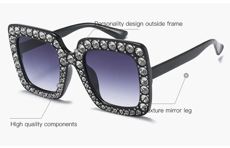 rhinestone sun glasses for women luxury brand 7080 details (1)