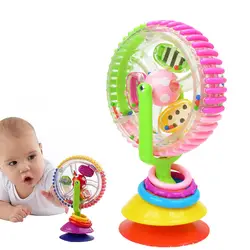Красочные новорожденного ребенка дети мальчик Обувь для девочек вращающиеся колеса обозрения brinquedo коляска стульчик погремушки