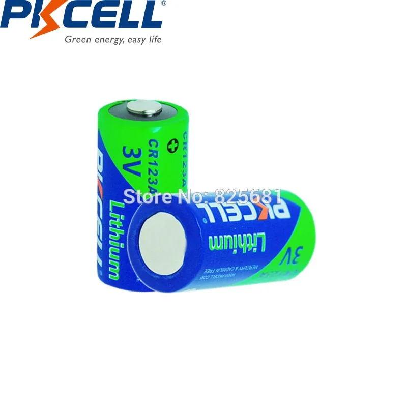 8 шт. литиевые аккумуляторы PKCELL CR123A 3V cr 123 CR17345 17345 1500 мАч для камеры медицинского
