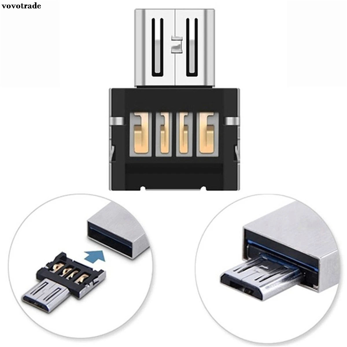 

vovotrade 2018 NEW Mini USB 2.0 Micro USB OTG Converter Adapter Cellphone TO US Factory Price Drop Shipping Drop Shipping