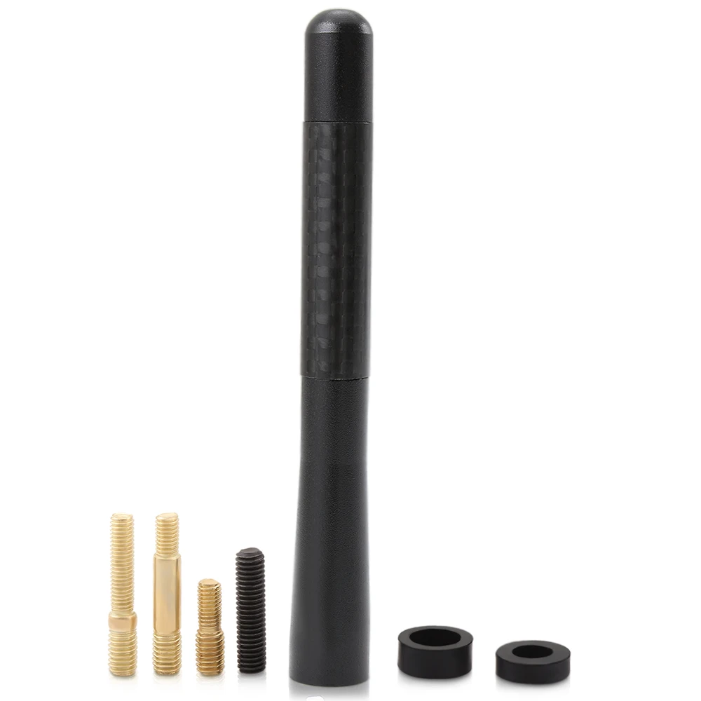 

Universal Auto FM Short Roof Black Antenna Small Car Radio antenna Air Carbon Fiber Radio Car Auto Accessories Car Styling
