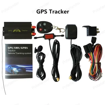 ¡Promoción! Rastreador GPS de coche sistema de GPS GSM GPRS vehículo Tracker localizador TK103B con Control remoto SD tarjeta SIM Anti-robo 1