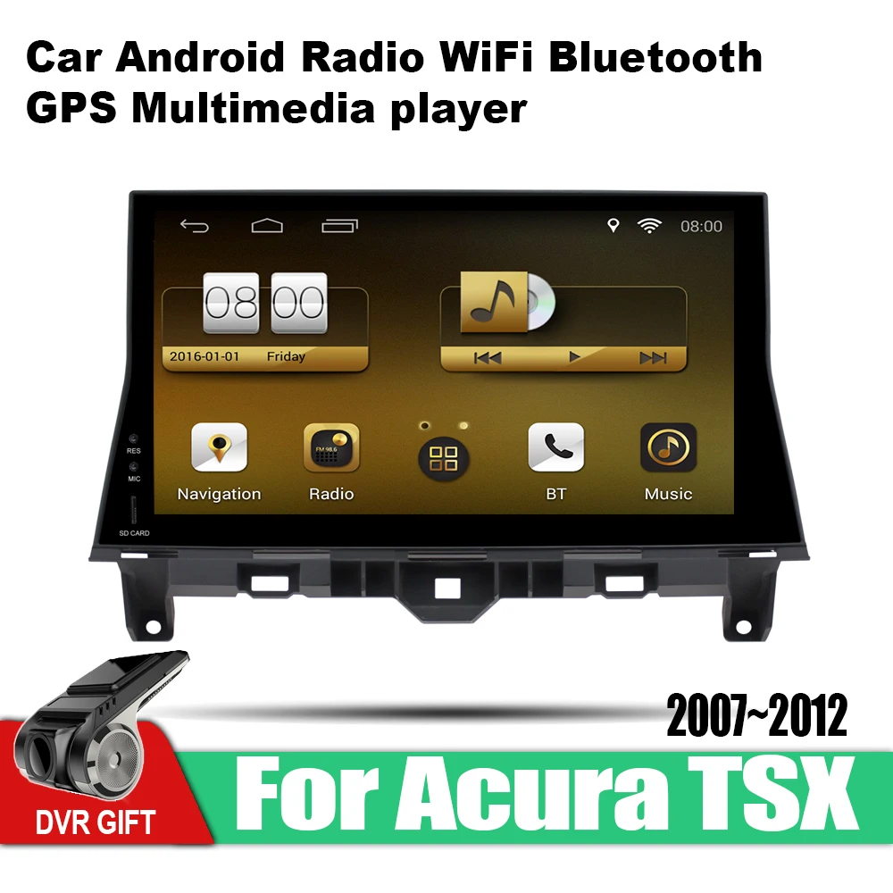 Автомобильный gps мультимедийный плеер для Acura TSX 2007 2008 2009 2010 2011 2012 автомобильный Android навигатор raido Видео Аудио плеер стерео