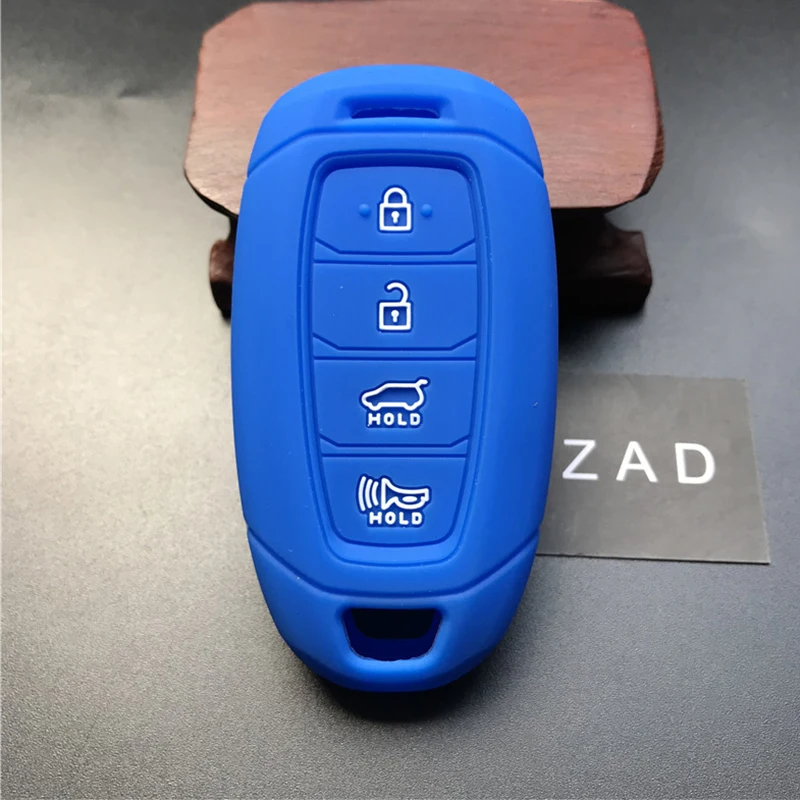 Чехол для автомобильных ключей ZAD 4 кнопки силиконовая резина чехол hyundai GRANDEUR IG Azera
