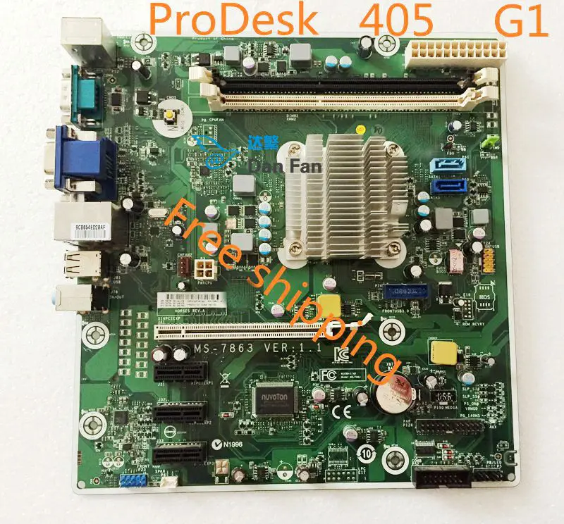 Материнская плата 729726-001 для HP ProDesk 405 G1 MT 729643-001 MS-7863 VER: 1 материнская на 100%