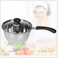 1 шт. 304 Емкость для молока из нержавеющей стали одинарная посуда из нержавеющей стали обычный пожарный горшок детская молочная лапша кастрюля