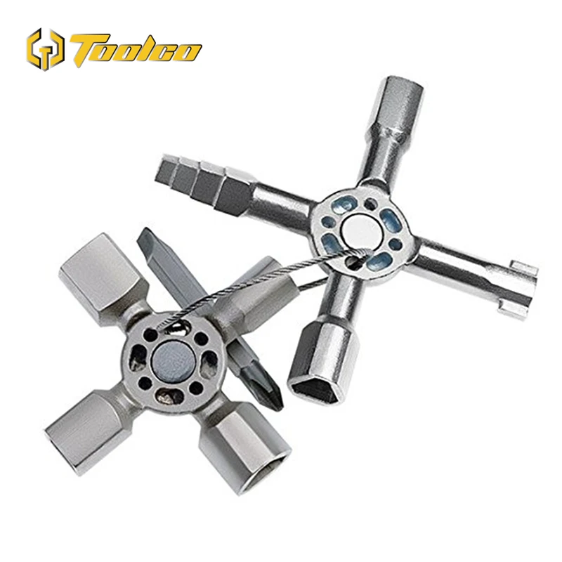 10 in1 Multifunction Electrician Plumber Cross Switch Wrench Triangle Squar T0Q7 