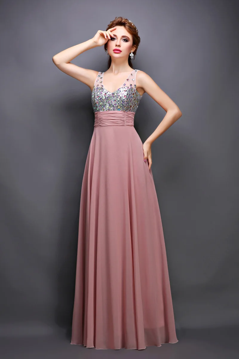 Dark Pink Небесно-голубое длинное sequines пот кружево леди девушка для женщин принцессы подружки невесты банкетвечерние бальное платье - Цвет: Dark Pink