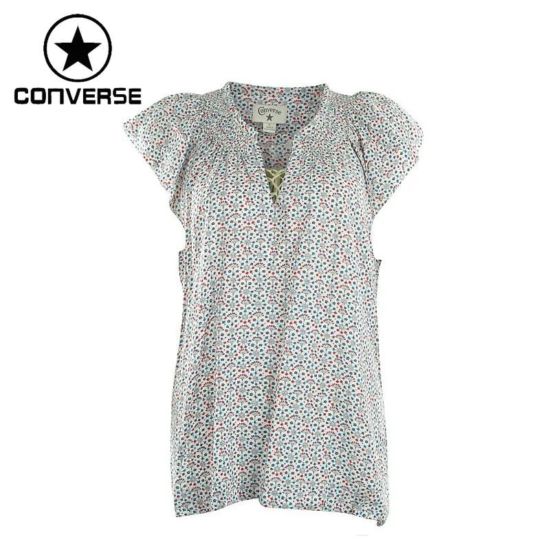 Оригинальные женские футболки Converse спортивная одежда с короткими