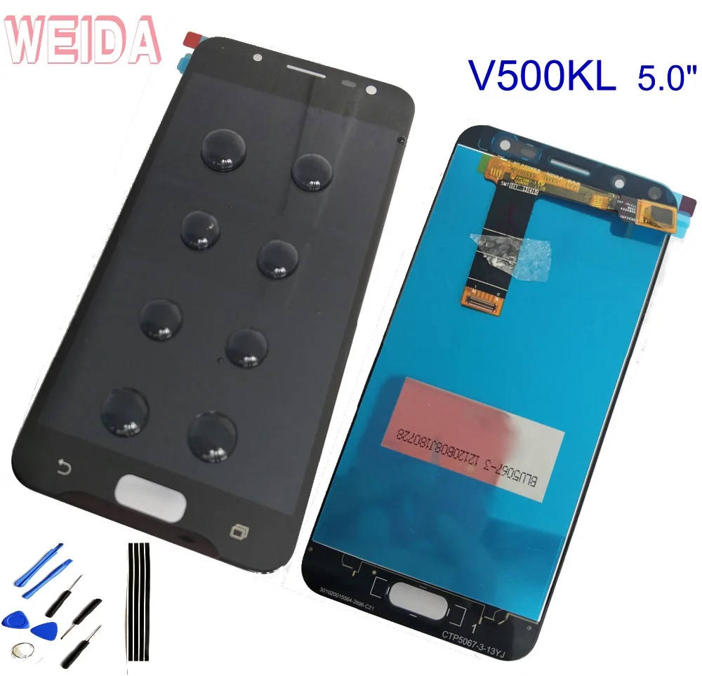 

WEIDA For Asus ZenFone V Live V500KL LCD Display Digitizer Touch Panel Screen Assembly Black Replacement 5.0" + Tools Tape 100%