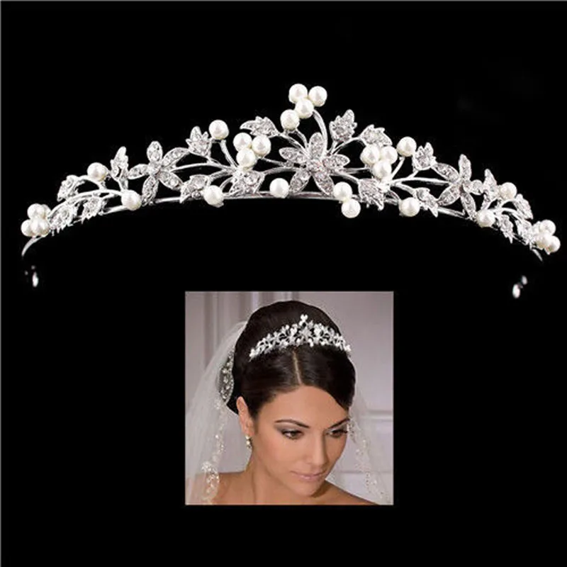 Hair Accessory Jewelry Accessories Hair Headdress Bridal Headwear Hair Band Crown 8 Designs Crystal Wedding Bridal Tiara Crown For Women Prom Head Diadem Hair Ornaments