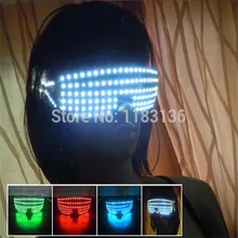 Певица танцор светодиодные очки для сцены мигающие очки вечерние товары для ночного клуба украшения для очков синий красный зеленый белый цвет