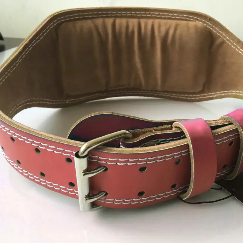  Hot Leather Weightlifting Belt Gym Fitness Crossifit Dumbbell Lumbar Protection Weightlifting Belt 