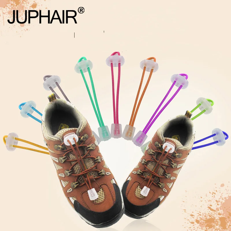 

JUP 50 Pairs No Tie Locking Shoelaces ElasticWomen Men Trainer Running Athletic Sneaks Shoes Laces Fit Strap Shoelaces Wholesale