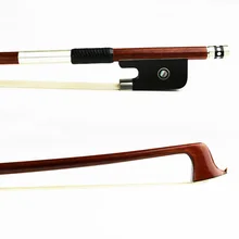 Расширенный 4/4 размеры Пернамбуку струна для скрипки круглый Стик Ebony Лягушка натуральный монгольский конского волоса быстро отклик альты запча