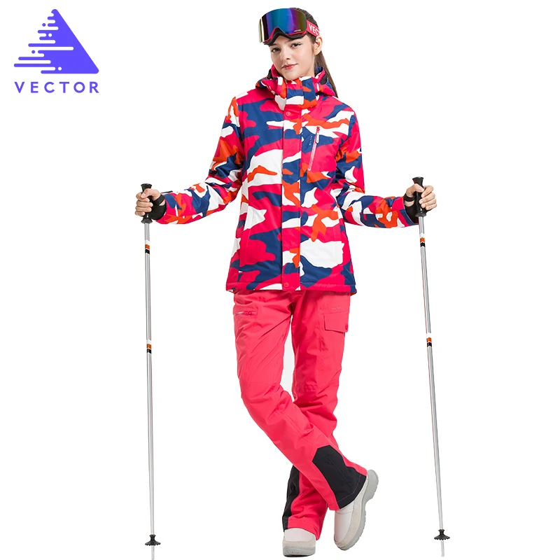 Куртка и брюки для катания на лыжах Vector теплый зимний лыжный костюм сноуборда