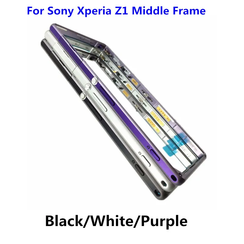 Оригинал для Sony Xperia Z1 L39h C6903 корпус средней рамы с ободком средняя металлическая