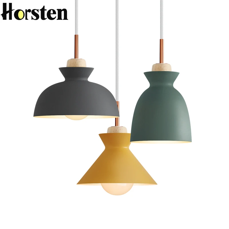 Horsten Nordic Scandinavian Modern Colorful Pendant Light Simple Metal