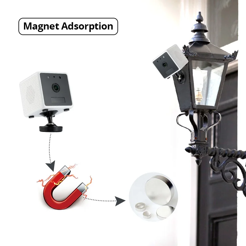 FUERS Home Security Intercom 960P HD Battery WiFi IP Camera Magnet Adsorption PIR Motion Detection Night Vision Alarm Camera FUERS Home Security Intercom 960P HD Battery WiFi IP Camera Magnet Adsorption PIR Motion Detection Night Vision Alarm Camera