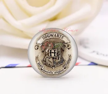 

Handmade Round Hogtwrts photo glass Cabochons, Jewelry Finding Cameo Pendant Settings, (F2487-155)