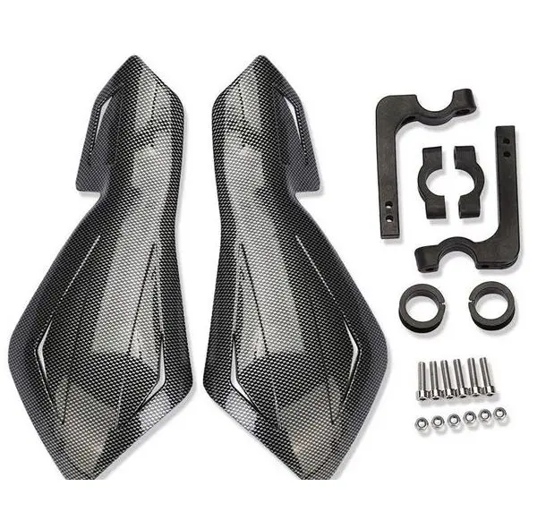Universal 1 par Moto Motocicleta Manguitos Protectores Patr/ón Guardamanos Black