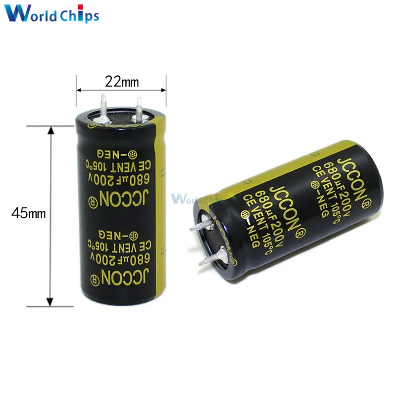 

diymore 200V 680uF 22X45mm Aluminum Electrolytic Capacitor High Frequency Low ESR Through Hole Capacitor 200V680uF 22*45mm
