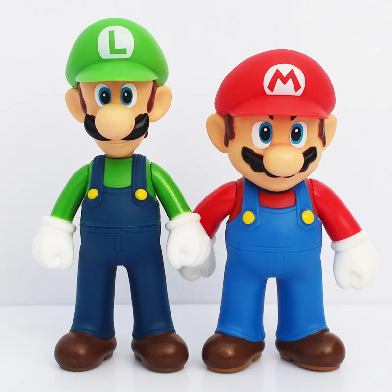 13 см 3 шт./лот Super Mario Bros Луиджи, Марио, Йоши ПВХ Фигурки игрушки