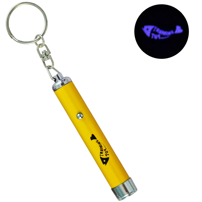 1 Pcs Portable Creative Funny Pet Cat Toys LED Laser Pointer light Pen With Bright Animation Mouse Shadow Toys For Cats 25S2