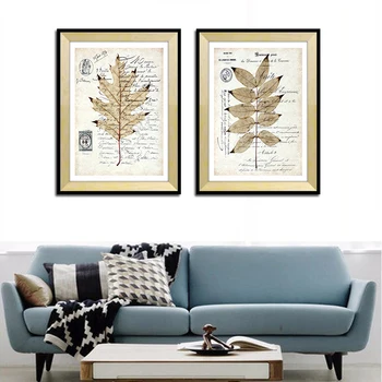 

Modern Leaves home decor canvas painting wall picture art decorative canvas wall art pictures for bedroom poster oil painting