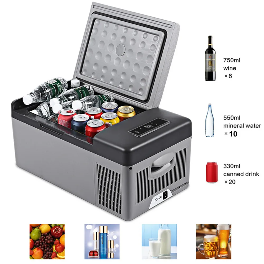 Alpicool 15L Mini Compressor Fridges Portable Car Refrigerator Concealed Handle APP Conrtol Cold / Warm Dual Use DC 12V/24V | Бытовая