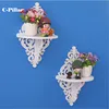 Creative Rural Single Wood Shelf Plastic Rack Bedroom Living Room Wall Decorative Shelves Decorative Waterproof Storage Holders 1