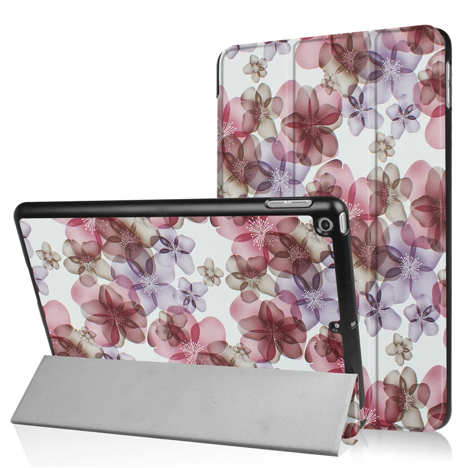 3-Folding Couque for iPad 9.7 2017 Smart Case A1822 A1823 Case Flip Stand PU Funda for iPad 2017 9.7 A1822 A1823 Cover Kickstand   (12)