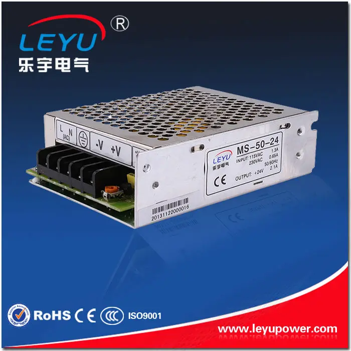 

CE RoHS MS-50-24V AC DC mini size single output switching power supply from Chines supplier