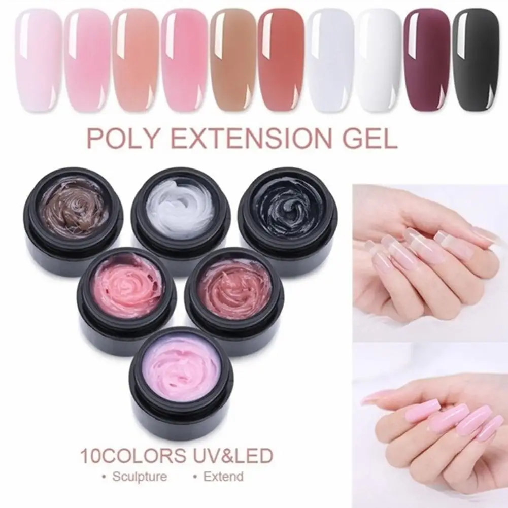 

1Pc NEW 15ml Nail Quick Extension UV Gel Thick Builder Acrylic Tips Model Manicure Art Jelly Finger Building Gel Tips