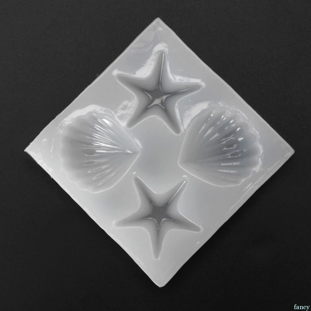 

Silicone Mold Mirror Craft DIY Jewelry Making Shell Starfish UV Resin Cake Decor