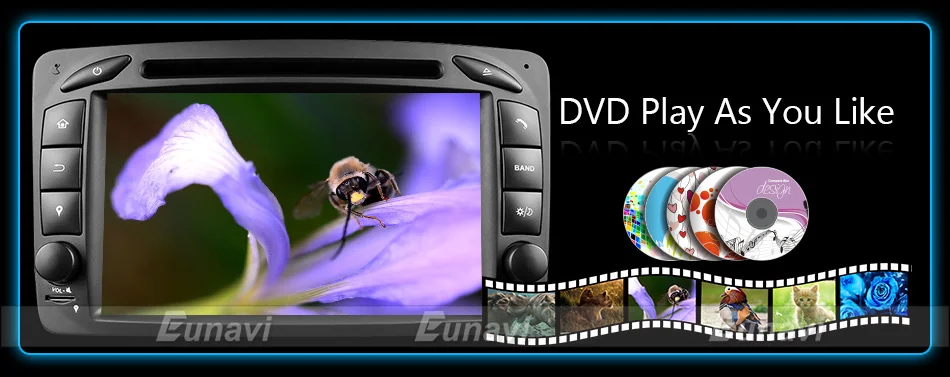 Eunavi 2 Din Android 9,0 dvd-плеер автомобиля для Benz W203 W208 W209 W210 W463 Vito Viano TDA7851 Мультимедиа Радио стерео головного устройства ПК