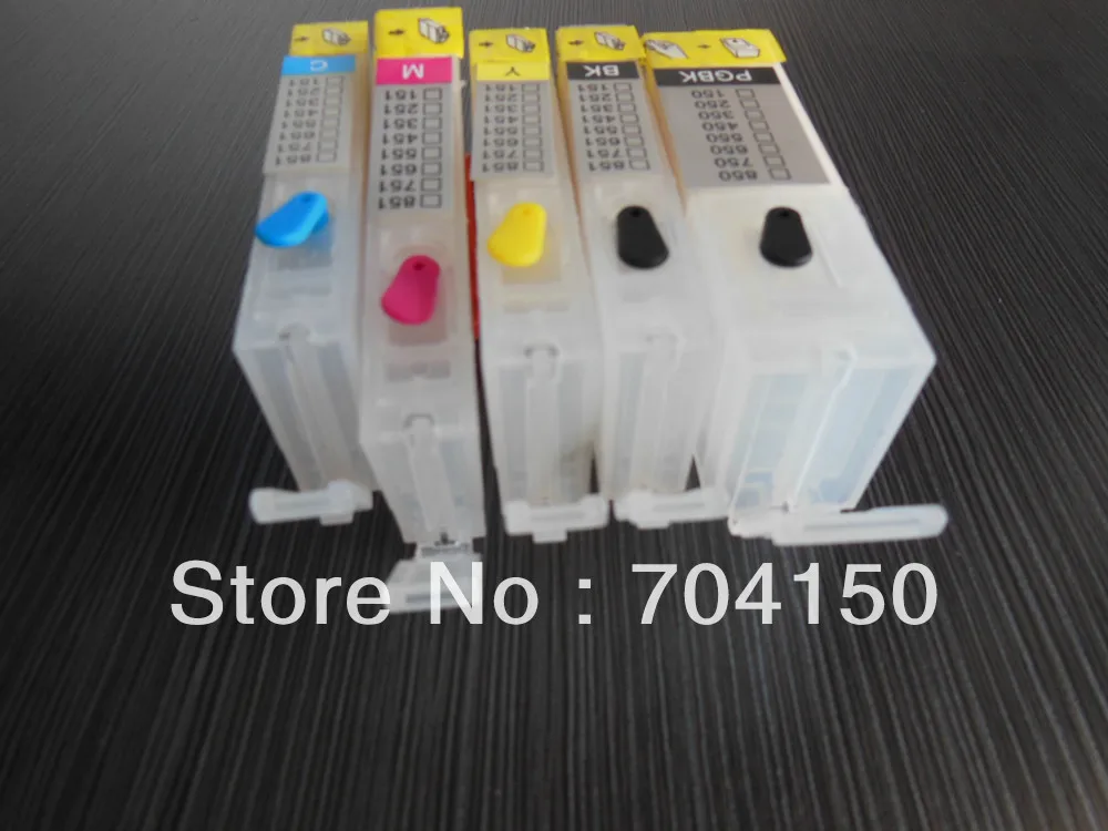 

5X Empty Refill ink cartridge with  ARC chip PGI-350 CLI-351 for Canon IP7230/MG5430/MX723/MX923